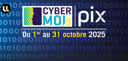 logo Cybermoi(s) associé au logo Pix avec date de l'évènement
