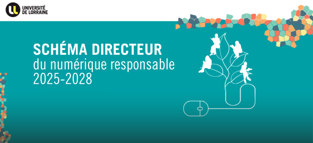 titre écrit sur fond bleu-vert avec illustration